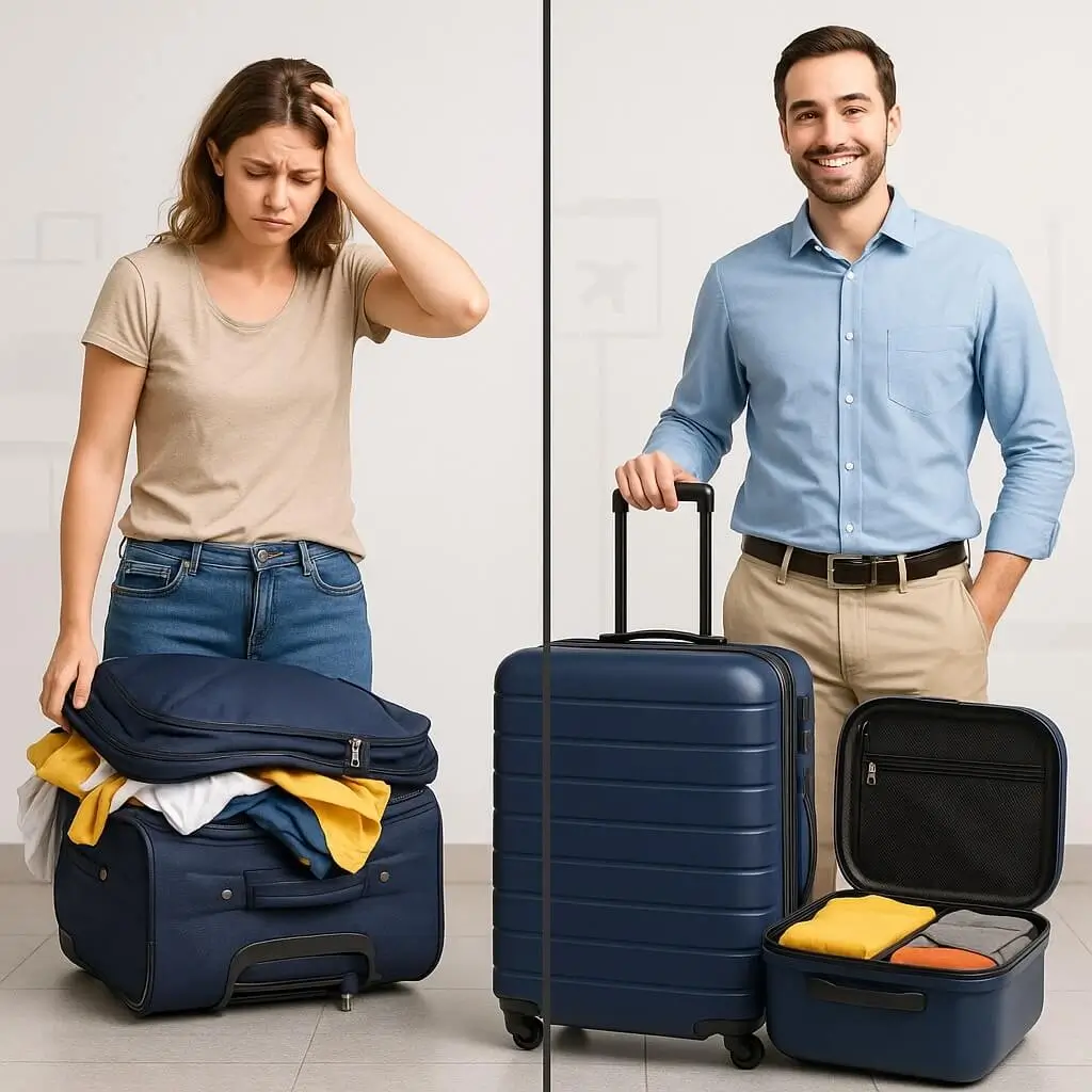 اشتباهات دردسرساز بستن چمدان